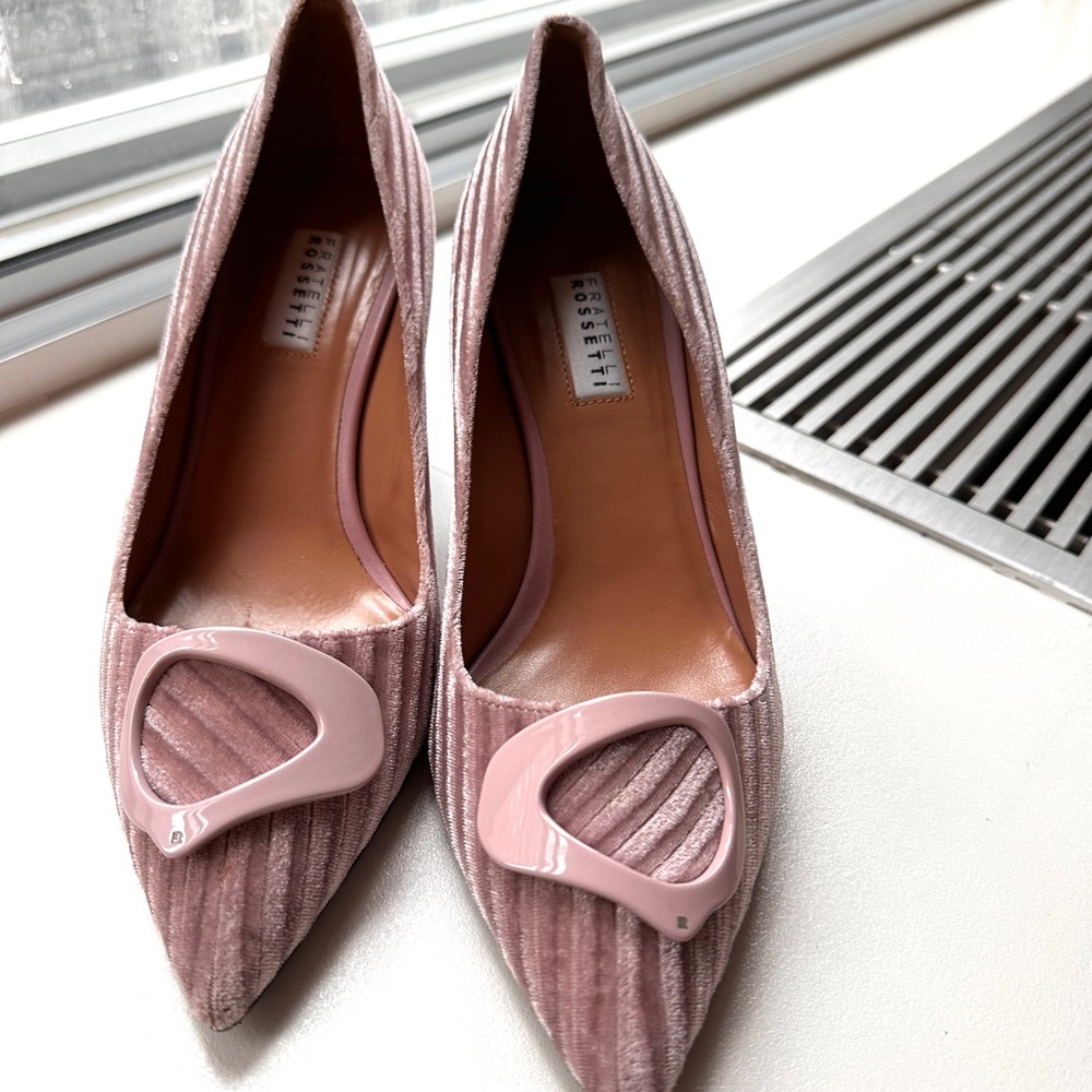 Fratelli Rosetti velvet mauve pumps